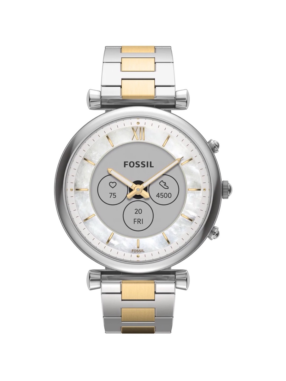 β¨ Fossil Carlie Gen 6 Hybrid Smartwatch Two-Tone Stainless Steel β¨